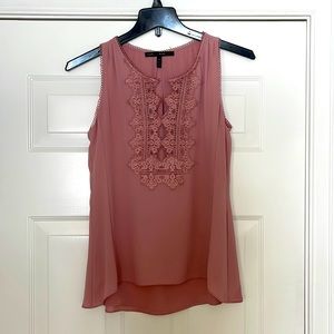 White House Black Market Ride Pink Dressy Tank